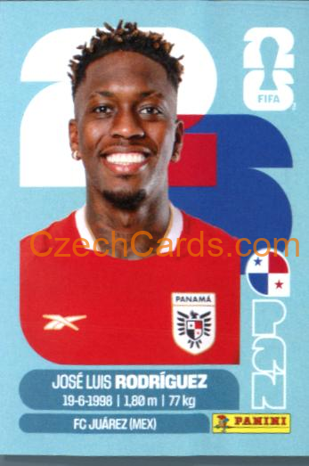 Jose Luiz Rodriguez 2026 Panini World Cup Sticker #PAN19