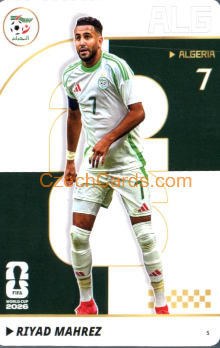 Riyad Mahrez 2026 Panini Kayou World Cup #5