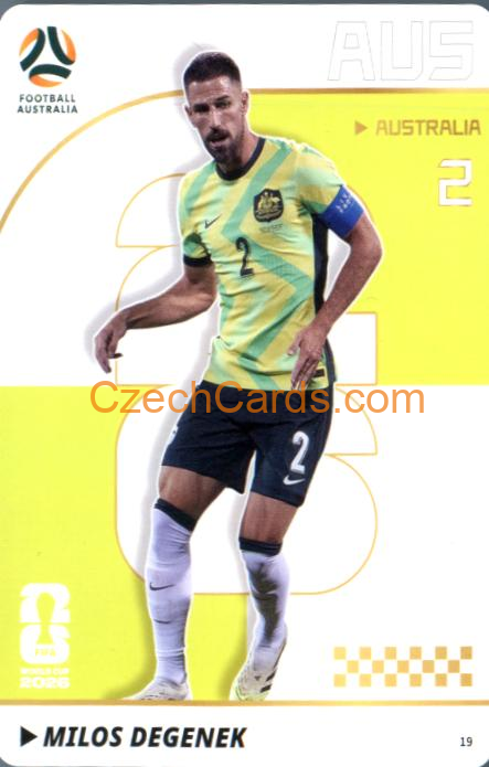 Milos Degenek 2026 Panini Kayou World Cup #19