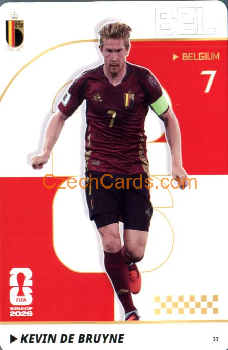 Kevin De Bruyne 2026 Panini Kayou World Cup #33