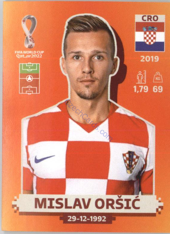 Mislav Oršić 2022 Panini WC Qatar Sticker #CRO 19
