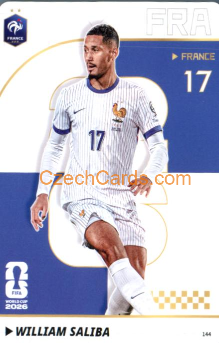 William Saliba 2026 Panini Kayou World Cup #144