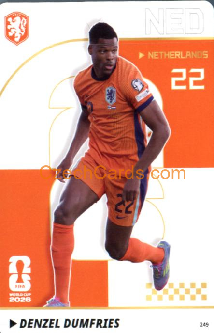 Denzel Dumfries 2026 Panini Kayou World Cup #249
