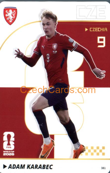 Adam Karabec 2026 Panini Kayou World Cup#381