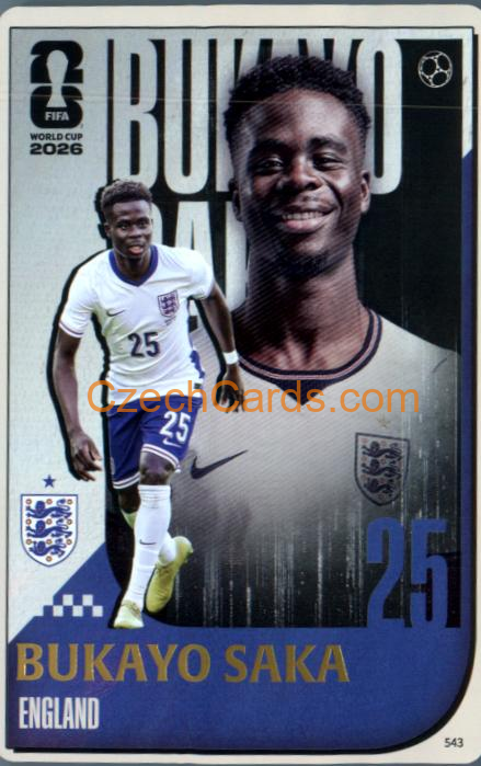 Bukayo Saka 2026 Panini Kayou World Cup #543