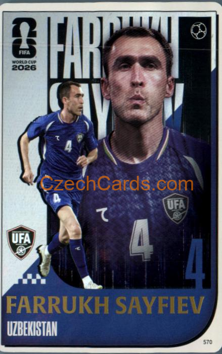 Farrukh Sayfiev 2026 Panini Kayou World Cup #570