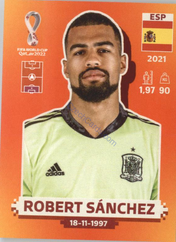 Robert Sánchez 2022 Panini WC Qatar Sticker #ESP 3