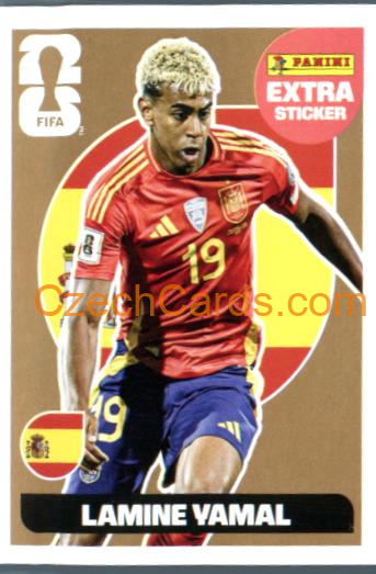 Lamine Yamal 2026 Panini World Cup Sticker Extra Bronze
