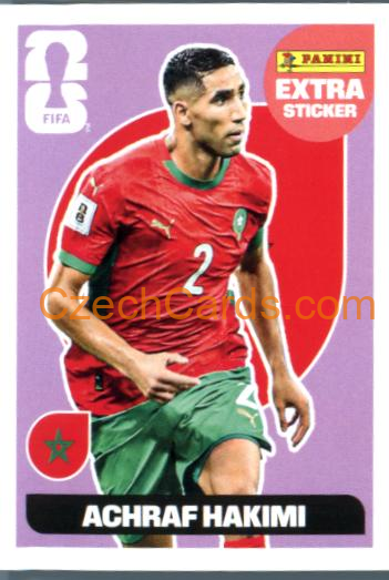 Aschraf Hakimi 2026 Panini World Cup Sticker Extra Purple