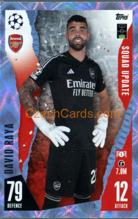 David Raya 2023/24 Topps Match Attax Extra Crystal Parallel #1