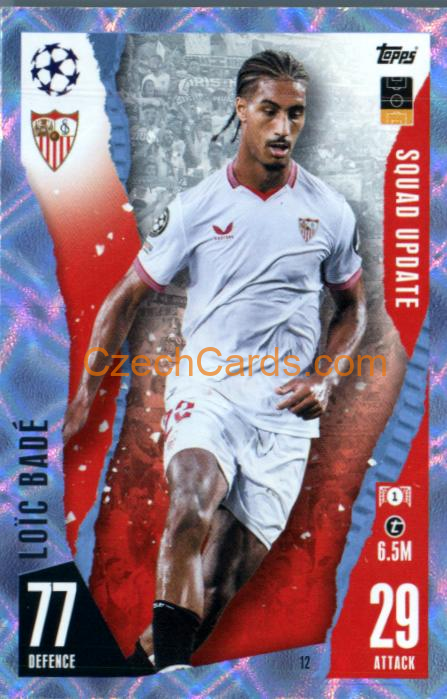 Loic Badé 2023/24 Topps Match Attax Extra Crystal Parallel #12