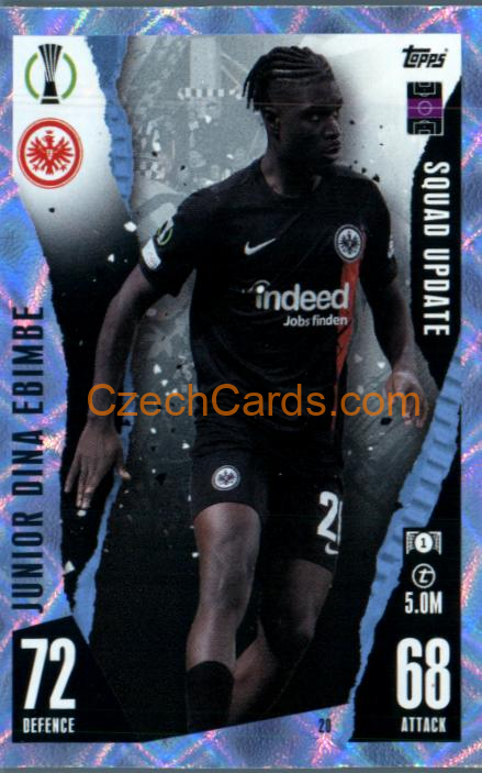 Junior Dina Ebimbe 2023/24 Topps Match Attax Extra Crystal Parallel #20