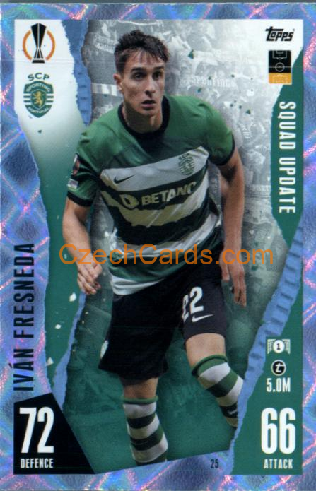 Iván Fresneda 2023/24 Topps Match Attax Extra Crystal Parallel #25