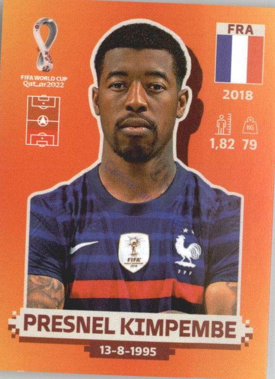 Presnel Kimpembe 2022 Panini WC Qatar Sticker #FRA 6