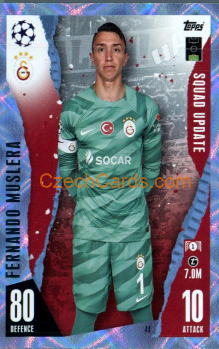 Fernando Muslera 2023/24 Topps Match Attax Extra Crystal Parallel #44