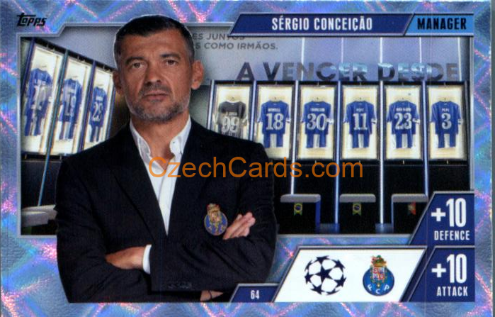 Sergio Conceicao 2023/24 Topps Match Attax Extra Crystal Parallel #64