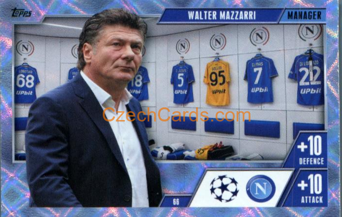 Walter Mazzari 2023/24 Topps Match Attax Extra Crystal Parallel #66