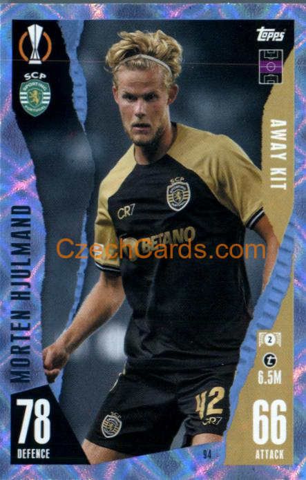 Morten Hjulmand 2023/24 Topps Match Attax Extra Crystal Parallel #94