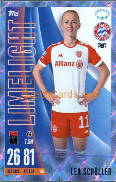 Lea Schuller 2023/24 Topps Match Attax Extra Crystal Parallel #169