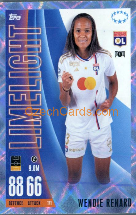Wendie Renard 2023/24 Topps Match Attax Extra Crystal Parallel #171