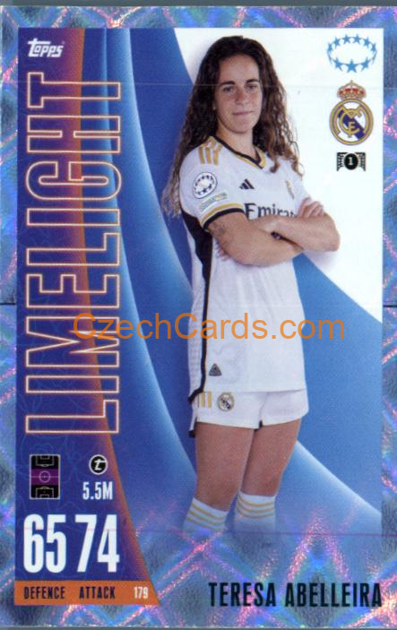 Teresa Abelleira 2023/24 Topps Match Attax Extra Crystal Parallel #179