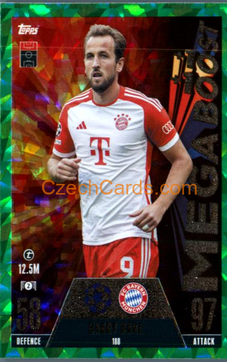 Harry Kane 2023/24 Topps Match Attax Extra Green Parallel #188