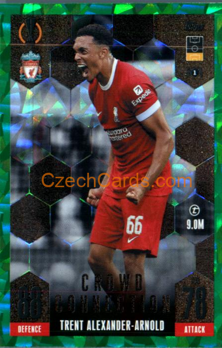 Trent Alexander-Arnold 2023/24 Topps Match Attax Extra Green Parallel #238