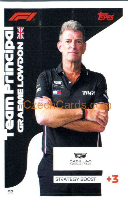 Graeme Lowdon 2026 Turbo Attax #92