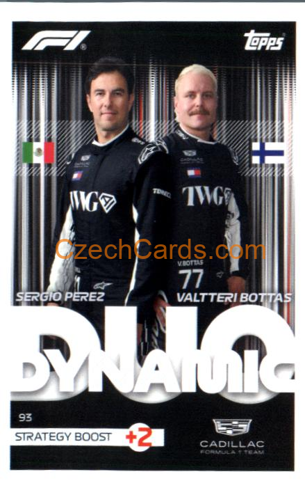 Sergio Perez / Valtteri Bottas 2026 Turbo Attax #93