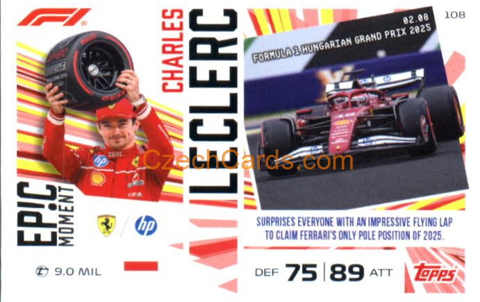 Charles Leclerc 2026 Turbo Attax #108