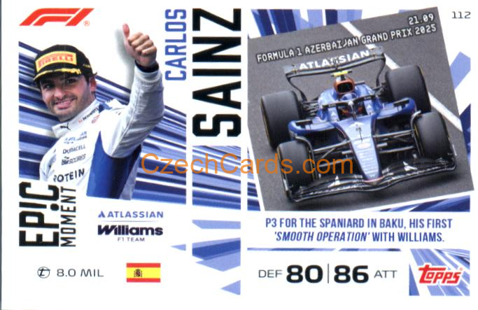 Carlos Sainz 2026 Turbo Attax #112