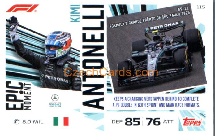 Kimi Antonelli 2026 Turbo Attax #115