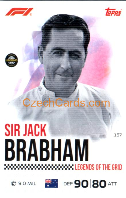 Sir Jack Brabham 2026 Turbo Attax #137
