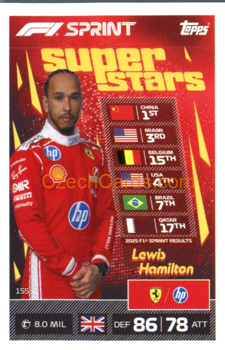 Lewis Hamilton 2026 Turbo Attax #155
