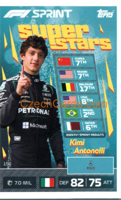 Kimi Antonelli 2026 Turbo Attax #156