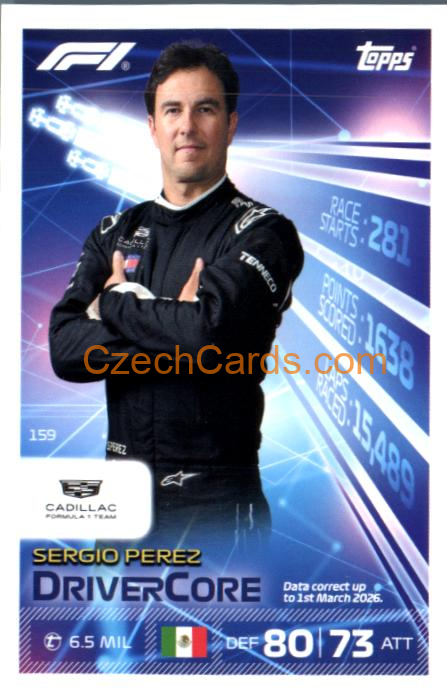 Sergio Perez 2026 Turbo Attax #159