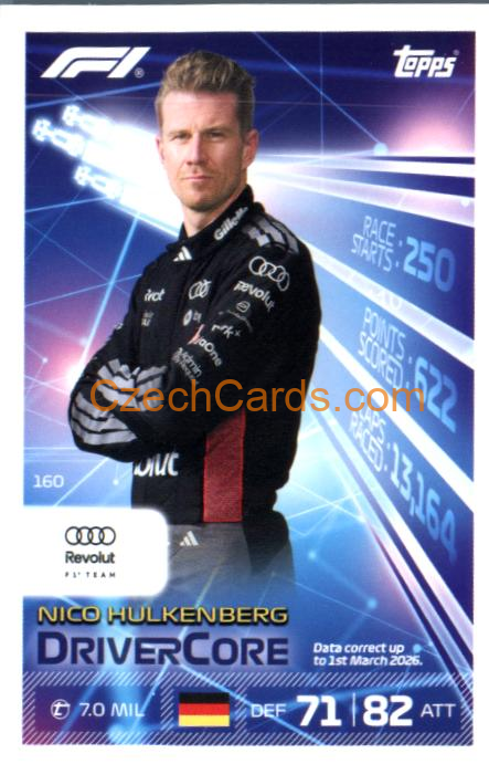 Nico Hulkenberg 2026 Turbo Attax #160