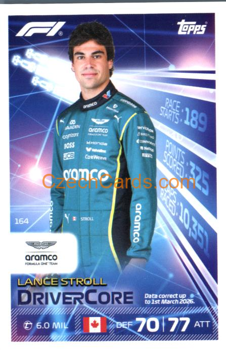 Lance Stroll 2026 Turbo Attax #164