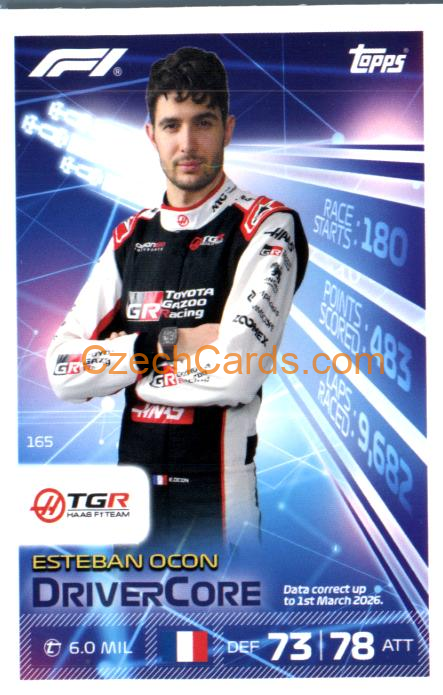 Esteban Ocon 2026 Turbo Attax #165