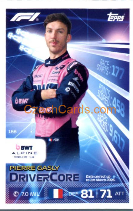 Pierre Gasly 2026 Turbo Attax #166
