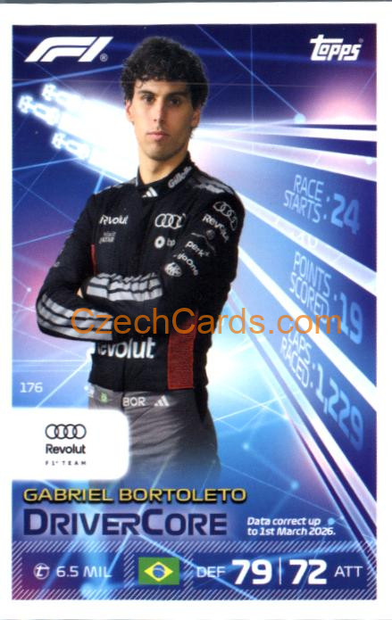 Gabriel Bortoleto 2026 Turbo Attax #176