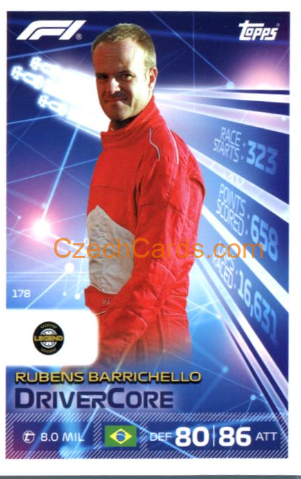 Rubens Barrichello 2026 Turbo Attax #178
