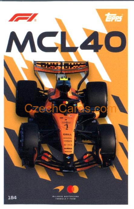 Lando Norris (McLaren MCL40) 2026 Turbo Attax #184