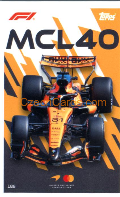 Oscar Piastri (McLaren MCL40) 2026 Turbo Attax #186