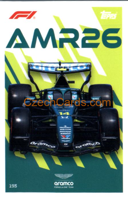 Fernando Alonso (Aston Martin AMR26) 2026 Turbo Attax #193