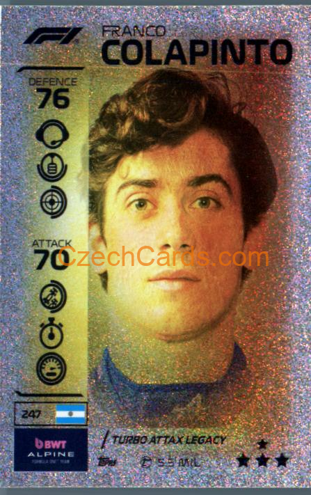 Franco Colapinto 2026 Turbo Attax #247
