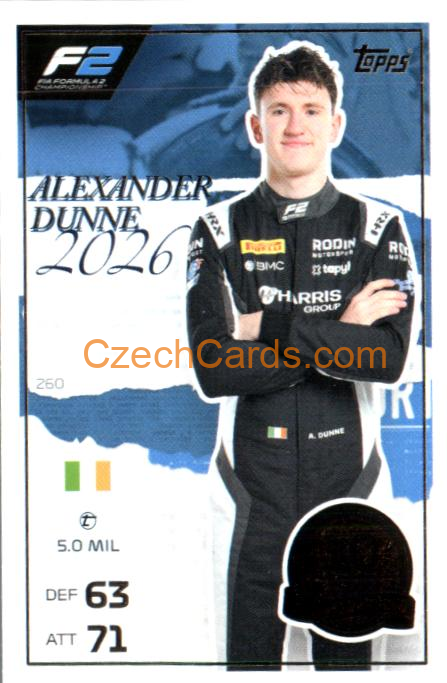 Alexander Dunne 2026 Turbo Attax #260