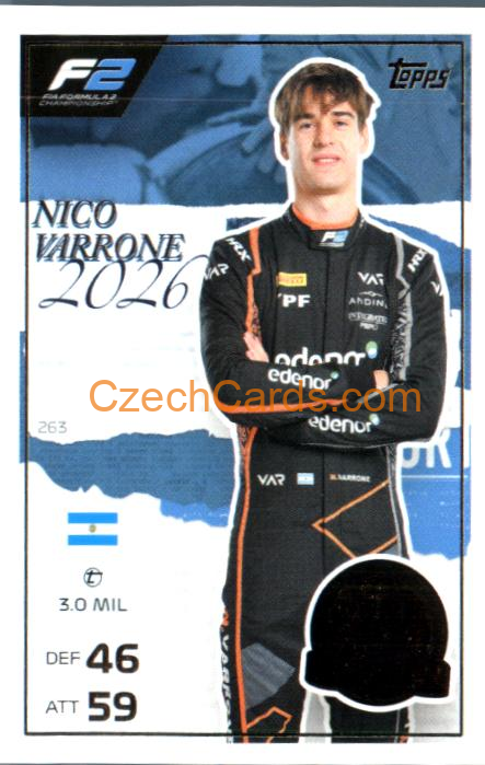 Nico Varrone 2026 Turbo Attax #263