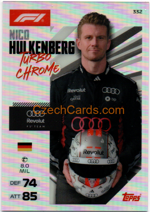 Nico Hulkenberg 2026 Turbo Attax Chrome #332