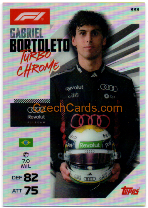 Gabriel Bortoleto 2026 Turbo Attax Chrome #333
